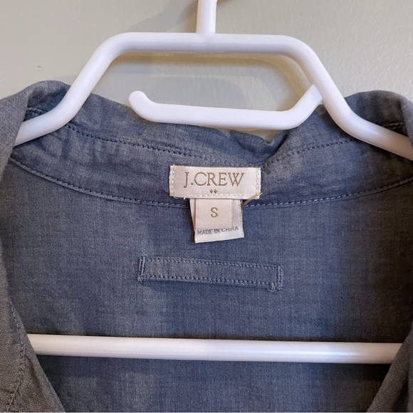 J.Crew Factory Chambray Oversized Tunic Top - Picture 4 of 8